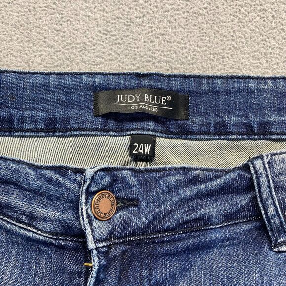 Judy Blue Jeans Women Plus Size 24W Blue Relaxed Fit,Stretch - Picture 14 of 15